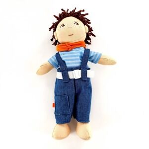 Haba Lilli & Friends Matze 12" Plush Doll Germany Missing Hat & Shoes